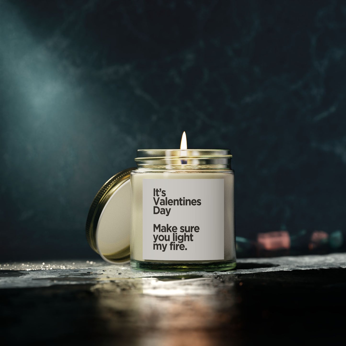 Valentine's Day Scented Candles, Coconut Apricot Wax (4oz, 9oz)