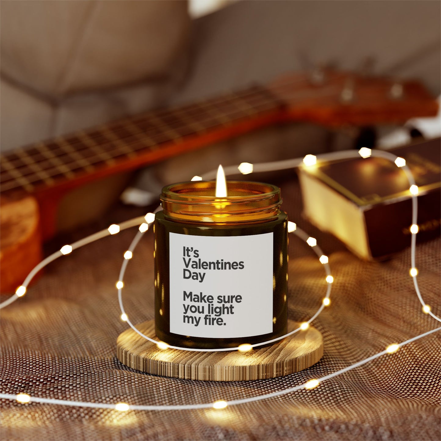 Valentine's Day Scented Candles, Coconut Apricot Wax (4oz, 9oz)