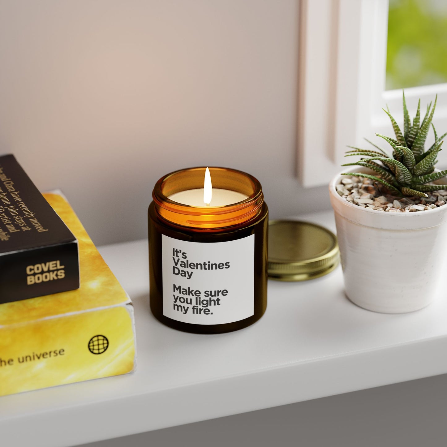 Valentine's Day Scented Candles, Coconut Apricot Wax (4oz, 9oz)