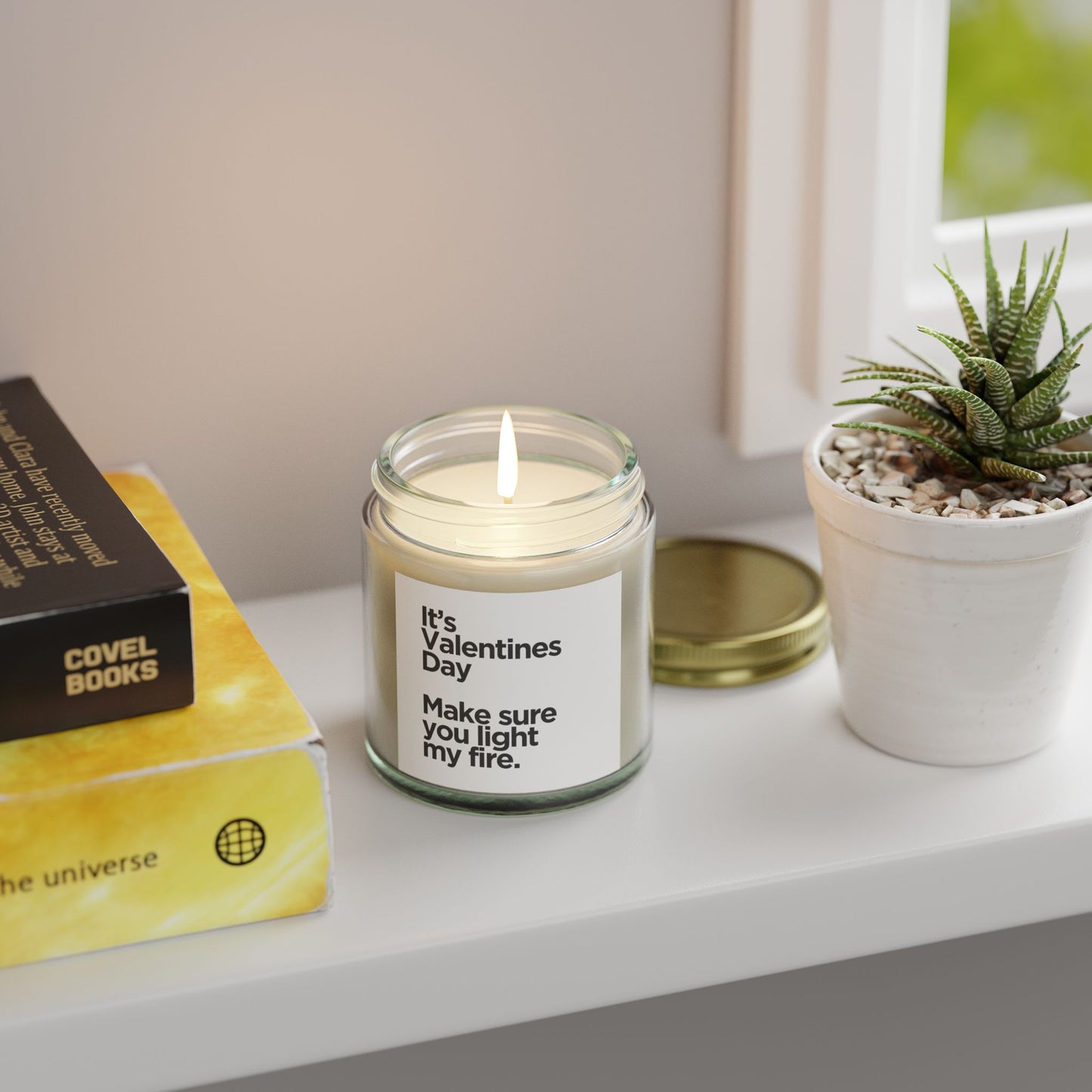 Valentine's Day Scented Candles, Coconut Apricot Wax (4oz, 9oz)