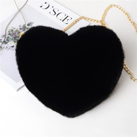 Love Bags For Women Plush Chain Shoulder Bags Airport Party Bag