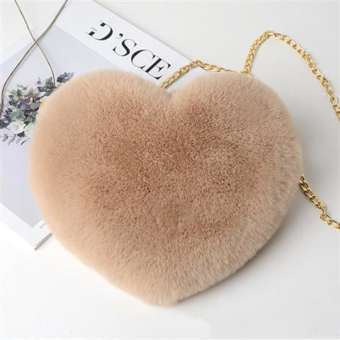 Love Bags For Women Plush Chain Shoulder Bags Airport Party Bag