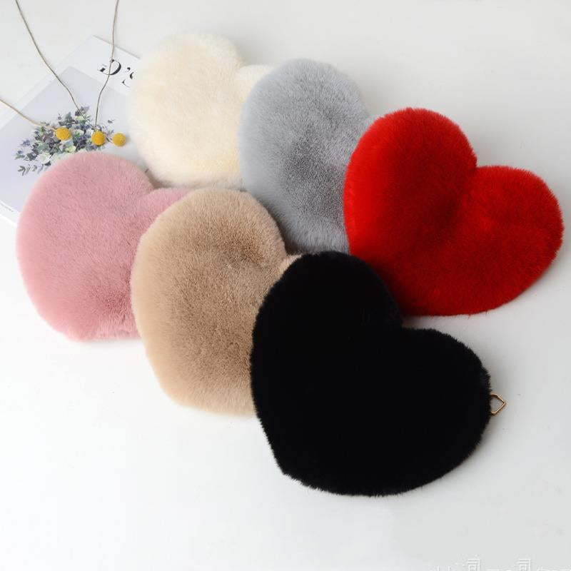 Love Bags For Women Plush Chain Shoulder Bags Airport Party Bag